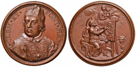 Roma. Clemente XI (1700-1721). Medaglia (1705) AE gr. 37,97 diam. 44,7 mm. Opus Ermenegildo Hamerani. Premio per l’Accademia di San Luca. Miselli – (c...