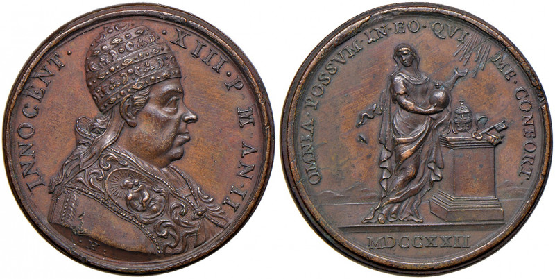 Roma. Innocenzo XIII (1721-1724). Medaglia anno II/1722 AE gr. 21,18 diam. 33 mm...