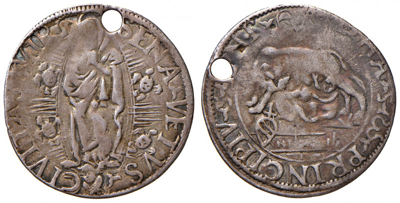 Siena. Repubblica. Emissioni del sec. XVI. Giulio (1542-1544) AG gr. 3,29. MIR 5...