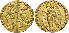 Venezia. Giovanni Soranzo (1312-1328). Ducato AV gr. 3,53. Paolucci 1. Molto raro. SPL