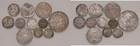 Stato Pontificio. Lotto di dodici monete. Roma. Bonifacio IX (1389-1404). Grosso AG RR (tosato). Paolo II (1464-1471). Grosso AG (tosato). Sede Vacant...
