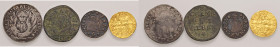 Venezia. Lotto di quattro monete. Emissioni anonime sec. XVII. Bezzo da 6 bagattini AE. Alvise IV Mocenigo (1763-1778). Lirazza 1777 MI. Monetazione a...