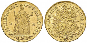 Ungheria. Maria Teresa imperatrice del S.R.I. (1740-1780). Da 2 ducati 1765 (Kremnitz) AV gr. 6,95. Friedberg 179. SPL