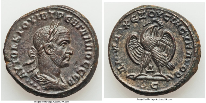 SYRIA. Antioch. Trebonianus Gallus (AD 251-253). BI tetradrachm (26mm, 14.07 gm,...