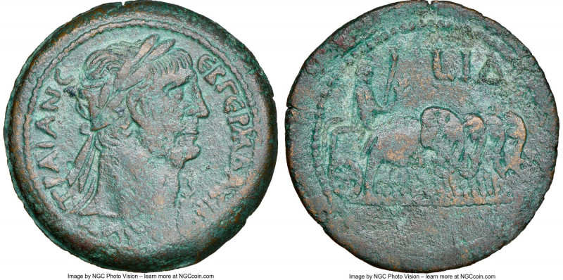 EGYPT. Alexandria. Trajan (AD 98-117). AE drachm (34mm, 23.69 gm, 12h). NGC Choi...