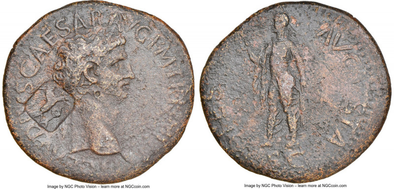 Claudius I (AD 41-54). AE sestertius (37mm, 25.33 gm, 1h). NGC Choice VF 4/5 - 2...