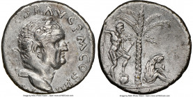Vespasian (AD 69-79). AR denarius (16mm, 3.41 gm, 6h). NGC AU 4/5 - 3/5, brushed. Antioch, AD 72-73. IMP CAES VESP AVG P M COS IIII, laureate head of ...