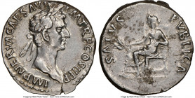 Nerva (AD 96-98). AR denarius (18mm, 3.46 gm, 6h). NGC Choice VF, brushed. Rome. IMP NERVA CAES AVG-P M TR P COS II P P, laureate head of Nerva right ...