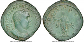 Balbinus (April-July AD 238). AE sestertius (32mm, 18.34 gm, 12h). NGC Choice XF 5/5 - 4/5, Fine Style. Rome. IMP CAES D CAEL BALBINVS AVG, laureate, ...