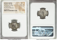 Pupienus (April-July AD 238). AR denarius (22mm, 2.62 gm, 5h). NGC XF 4/5 - 3/5. Rome. IMP C M CLOD PVPIENVS AVG, laureate, draped and cuirassed bust ...