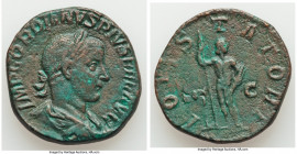 Gordian III (AD 238-244). AE sestertius (30mm, 19.70 gm, 11h). About VF. Rome, AD 241-early AD 243. IMP GORDIANVS PIVS FEL AVG, laureate, draped, and ...