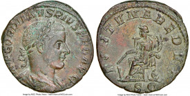 Gordian III (AD 238-244). AE sestertius (28mm, 15.97 gm, 1h). NGC Choice AU. Rome, AD 243-244. IMP GORDIANVS PIVS FEL AVG, laureate, draped, and cuira...