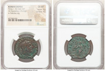 Philip I (AD 244-249). AE sestertius (29mm, 19.62 gm, 12h). NGC Choice VF 5/5 - 4/5. Rome, AD 246. IMP M IVL PHILIPPVS AVG, laureate, draped, and cuir...