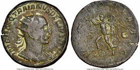 Trajan Decius (AD 249-251). AE double-sestertius (34mm, 35.44 gm, 11h). NGC Choice VF 4/5 - 2/5. Rome. IMP C M Q TRAIANVS DECIVS AVG, radiate, cuirass...