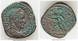 Trajan Decius (AD 249-251). AE sestertius (29mm, 23.37 gm, 11h). XF. Rome. IMP C M Q TRAIANVS DECIVS AVG, laureate, cuirassed bust of Trajan Decius ri...