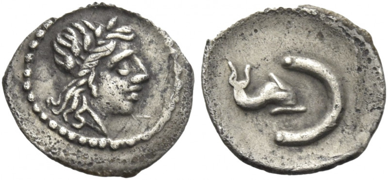 Greek Coins. Uncertain mint in Spain. 
Tetartemorion or 1/36 Shekel end of 3rd ...
