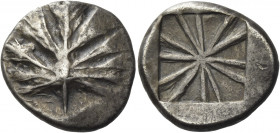 Greek Coins. Selinus. 
Didrachm circa 540-515, AR 8.70 g. Selinon leaf. Rev. Incuse mill sail pattern. Arnold-Biucchi group I. SNG Copenhagen 592. SN...