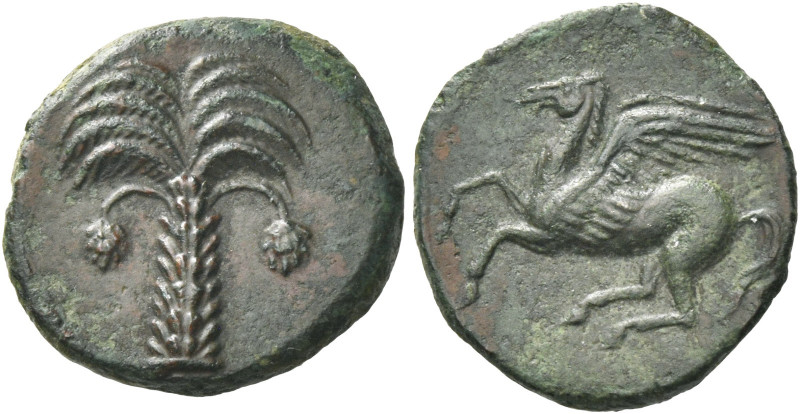 Greek Coins. The Carthaginians in Italy, Sicily and North Africa. 
Bronze, unce...