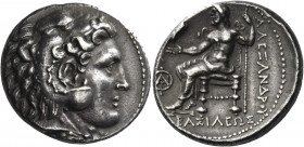 Greek Coins. Alexander III, 336 – 323 and posthumous issues. 
Tetradrachm, uncertain mint circa 320-280, AR 17.16 g. Head of Heracles r., wearing lio...
