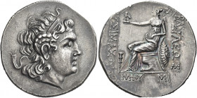 Greek Coins. Lysimachus, 323 – 281 and posthumous issues. 
Tetradrachm, Heraclea Pontica circa 175-170, AR 16.90 g. Diademed head of the deified Alex...