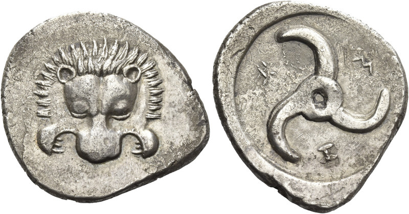 Greek Coins. Trbbênimi, circa 390 – 375. 
Stater, Limyra circa 380, AR 9.67 g. ...