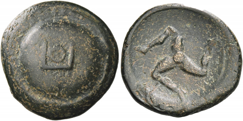 Greek Coins. Selge. 
Bronze 2nd-1st century BC, Æ 5.31 g. Shield with geometric...