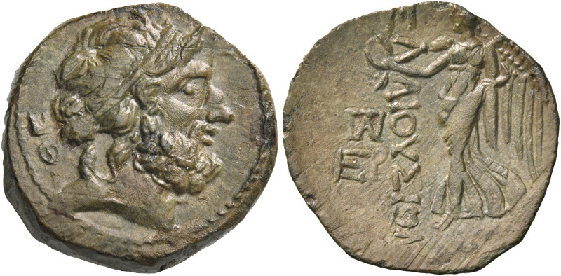 Greek Coins. Elaiussa-Sebaste. 
Bronze 1st century BC, Æ 6.66 g. Laureate head ...