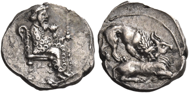 Greek Coins. Myriandrus. 
Mazaius satrap, 361/0 – 334. Obol circa 361/0-334, AR...