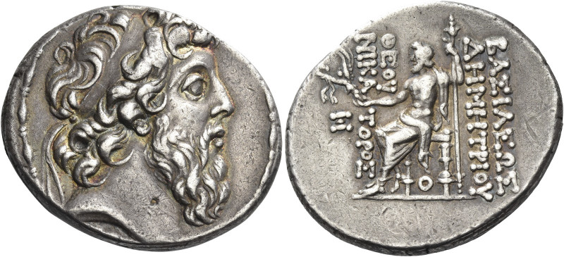 Greek Coins. Demetrius II Nicator, second reign 129 – 125. 
Tetradrachm, Antioc...