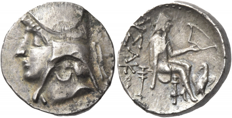 Greek Coins. Kings of Parthia, Arsaces II, 211 – 191. 
Drachm, Rhagae-Arsacia (...