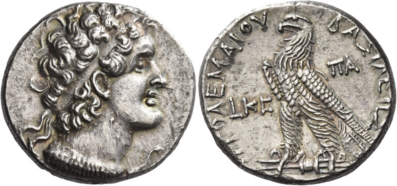 Greek Coins. Ptolemy VIII Euergetes, 145 – 116. 
Tetradrachm, Alexandria 145/4,...
