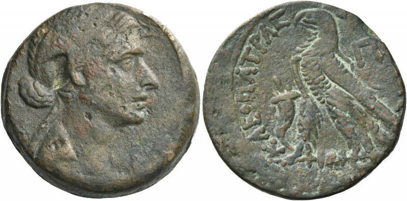 Greek Coins. Cleopatra VII Thea, 51 – 30. 
Bronze, Alexandria 51-30, Æ 17.43 g....
