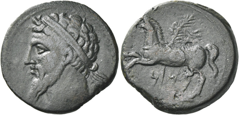 Greek Coins. Kings of Numidia, Massinissa, 203 – 148 or Micipsa, 148 – 118. 
Br...
