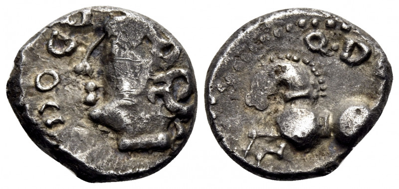 CELTIC, Central Gaul. Sequani. 1st century BC. Drachm (Silver, 13 mm, 2.01 g, 1 ...