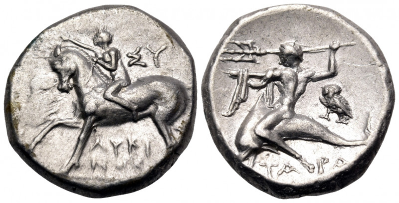 CALABRIA. Tarentum. Circa 272-240 BC. Nomos (Silver, 19 mm, 6.49 g, 5 h), struck...