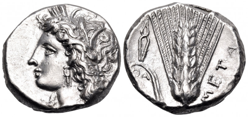 LUCANIA. Metapontum. Circa 330-290 BC. Nomos (Silver, 18.5 mm, 7.90 g, 12 h), st...