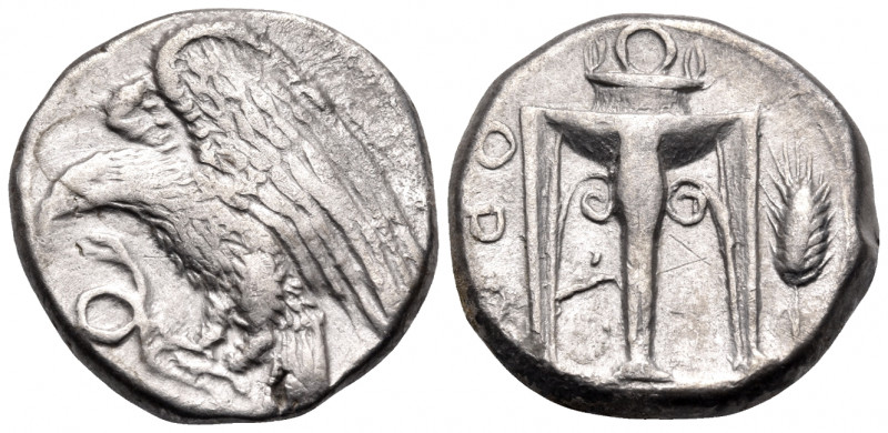 BRUTTIUM. Kroton. Circa 425-350 BC. Nomos (Silver, 19.5 mm, 7.62 g, 3 h). Eagle ...