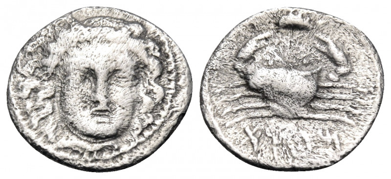 SICILY. Motya. Circa 405-397 BC. Litra (Silver, 11.5 mm, 0.54 g, 7 h). Head of A...