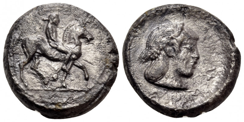 SICILY. Syracuse. Deinomenid Tyranny, 485-466 BC. Drachm (Silver, 15 mm, 3.77 g,...