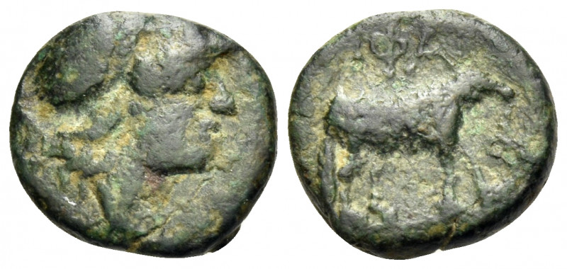 ISLANDS OFF THRACE, Lemnos. Hephaistia. Circa 300 BC. Chalkous (Bronze, 11.5 mm,...