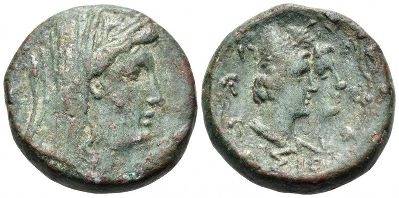 ISLANDS OFF THRACE, Thasos. Circa 310 BC. (Bronze, 22 mm, 13.45 g, 3 h). Head of...