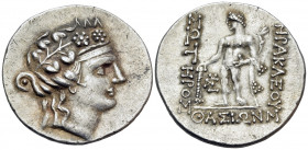 ISLANDS OFF THRACE, Thasos. Circa 148-90/80 BC. Tetradrachm (Silver, 32 mm, 17.03 g, 10 h). Head of youthful Dionysos to right, wearing ivy wreath. Re...