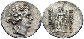 ISLANDS OFF THRACE, Thasos. Circa 148-90/80 BC. Tetradrachm (Silver, 34 mm, 16.77 g, 12 h). Head of youthful Dionysos to right, wearing ivy wreath. Re...