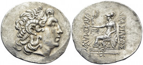 KINGS OF THRACE. Lysimachos, 305-281. Tetradrachm (Silver, 37 mm, 16.70 g, 12 h), struck posthumously, Byzantion, c. 109-81. Diademed head of Alexande...
