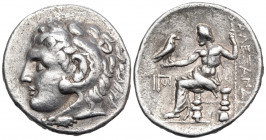 KINGS OF MACEDON. Alexander III ‘the Great’, 336-323 BC. Tetradrachm (Silver, 28 mm, 17.02 g, 12 h), Cyrene, c. 305-300. Head of Herakles to left, wea...