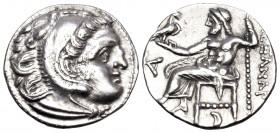 KINGS OF MACEDON. Alexander III ‘the Great’, 336-323 BC. Drachm (Silver, 17 mm, 4.50 g, 11 h), struck under Antigonos I Monophthalmos, Kolophon, c. 31...