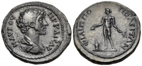 THRACE. Philippopolis. Marcus Aurelius, as Caesar, 139-161. Triassarion (Bronze, 26 mm, 10.73 g, 6 h), later 150s. M AYP OYHP KAICAP Bareheaded and dr...