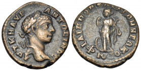 THRACE. Philippopolis. Elagabalus, 218-222. Assarion (Bronze, 17 mm, 3.25 g, 1 h). AYT K M AYP ANT(ΩΝΕ)IΝΟC Laureate head of Elagabalus to right. Rev....
