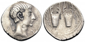 LYCIA, Lycian League. Masicytes. Augustus, 27 BC-AD 14. Drachm (Silver, 17.5 mm, 2.92 g, 12 h), c. 27-19/8. Λ - Υ Bare head of Augustus to right. Rev....