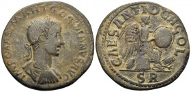 PISIDIA. Antiochia. Gordian III, 238-244. (Bronze, 33 mm, 20.96 g, 7 h). IMP CAES M ANT GORDIANVS AVG Laureate, draped and cuirassed bust of Gordian I...